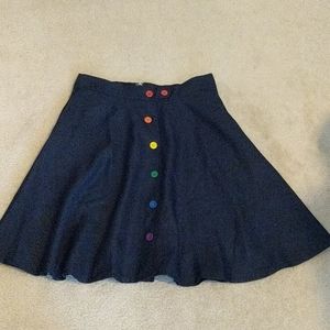 Modcloth buttoned front mini skirt